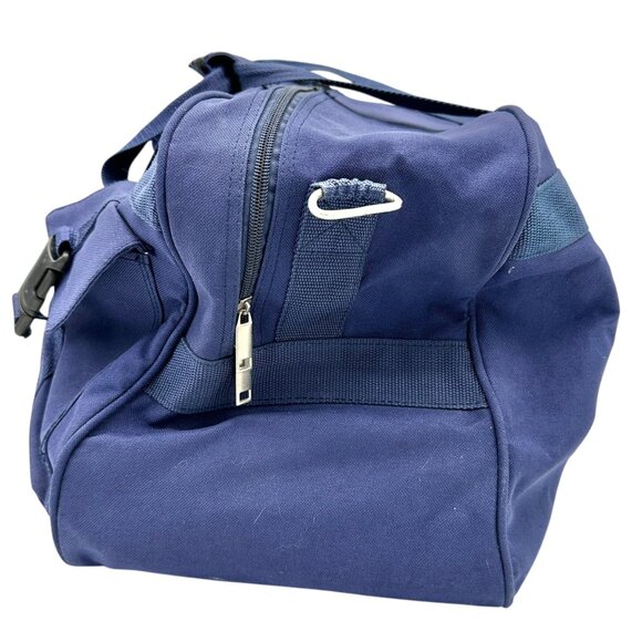 Shugon Blue Travel Duffel Bag Detachable Strap Multiple Compartments 19x11x9 - Picture 9 of 14